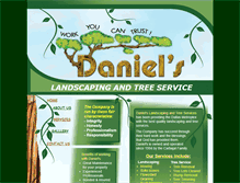 Tablet Screenshot of danielslandscapingandtreeservice.com